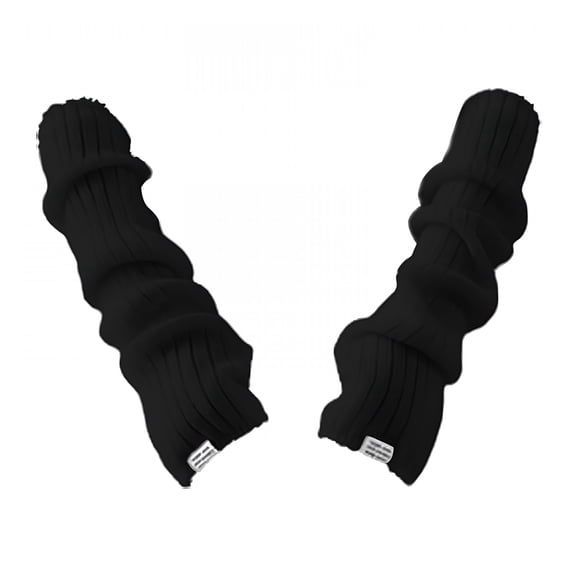 TELOLY Arm Warmers Fashion Arm Sleeves Wrist Warmer Cute Cold Weather Fingerless Gloves Black