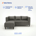 thumbnail image 2 of LASE Muebles Sala Roma Sofá con Otomán Adaptable con Cojines Oxford, 2 of 6