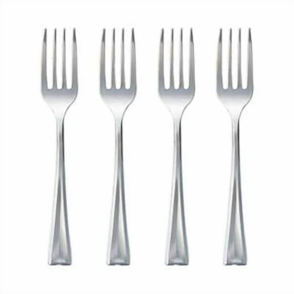 12 Packs: 24 ct. (288 total) Silver Plastic Mini Forks by Celebrate It™