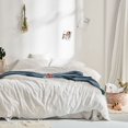 thumbnail image 4 of Luxury 100% Cotton Chenille 4 Pcs Bedding Set - White, 4 of 9