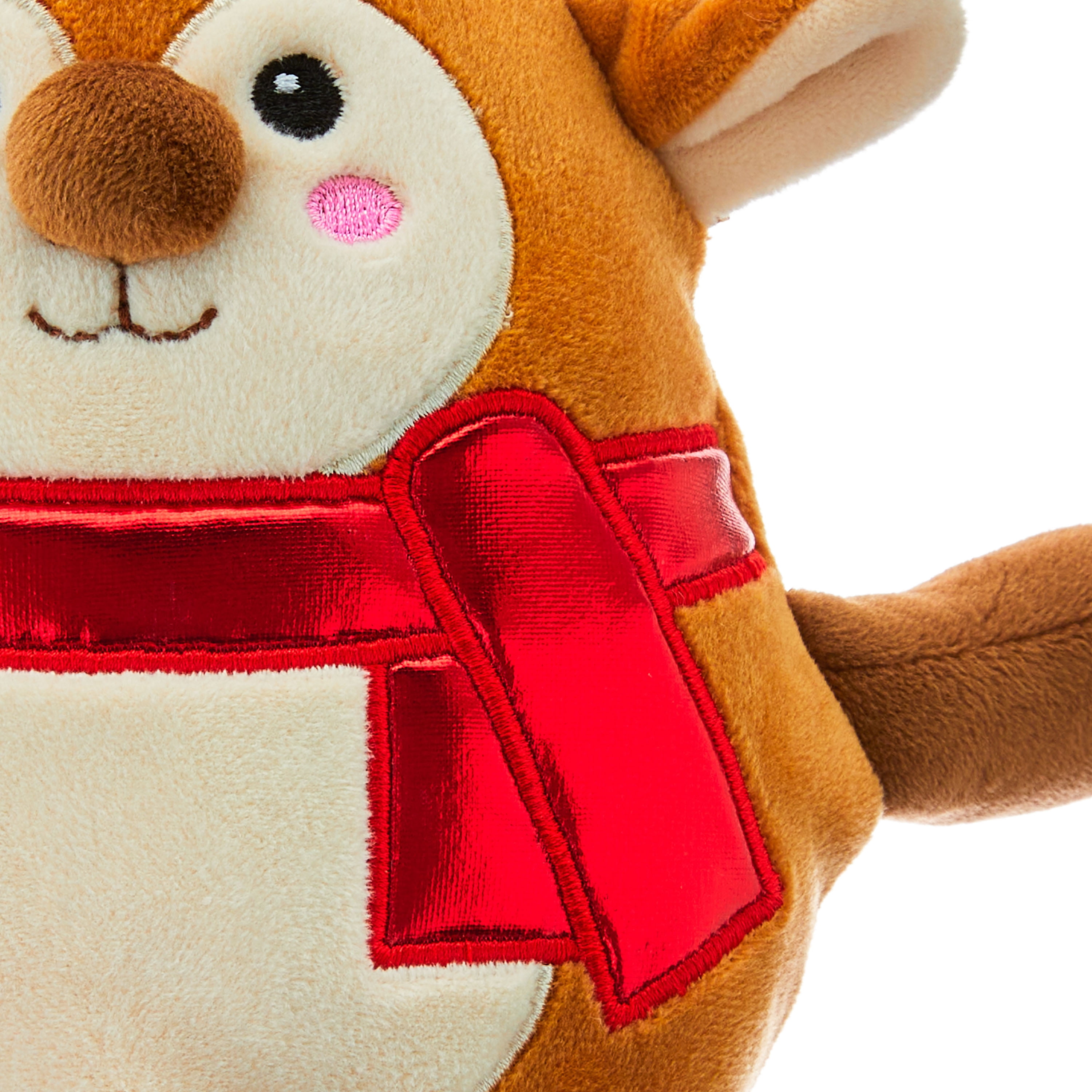 Round Reindeer Plush, by Holiday Time
