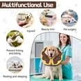 thumbnail image 3 of MIDOG Adjustable Polyester Neck Brace Collar for Cat & Dog, Dog Cone Collar for Small Medium Large Dogs After Surgery, Extra Small, Brown, 3 of 7