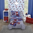 thumbnail image 1 of Juego de cama para niños pequeños NoJo Marvel Spiderman Spidey Time, 4 piezas, 1 of 8