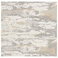 thumbnail image 2 of SAFAVIEH Abstract Seachlann Abstract Wool Area Rug, Ivory/Gray, 6' x 6' Square, 2 of 12