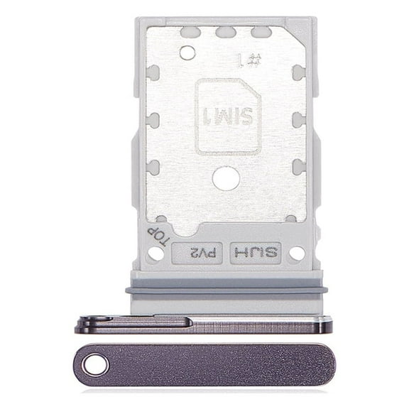 Replacement Dual Sim Card Tray For Samsung Galaxy S22 Ultra 5G (SM-S908W) - Phantom Black