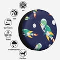 thumbnail image 6 of Kdxio Astronaut Dinosaur and Space for Tire Cover Wheel Protectors Tyre Covers Weatherproof Wheel Covers Universal Fit for Trailer Rv SUV Truck Camper Travel Trailers 16 inch, 6 of 8
