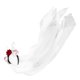 thumbnail image 4 of Costume Accessory Halloween Veil Headband For Festive Events Women White Color 1Pack Ghost Bride, 4 of 5