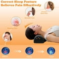 thumbnail image 7 of MOONORAH Cervical Neck Pillows for Pain Relief Sleeping, Memory Foam Neck Bolster Support Pillow, Shoulder Relaxer for Stiff Pain Relief, Neck Roll Pillow for Bed Office (Dark Gray), 7 of 7