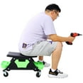 thumbnail image 2 of Heavy Duty Mechanic Stool Green 300 LBS Capacity,Rolling Seat & Drawer For Automotive Auto Repair Workshop Essential, 2 of 12