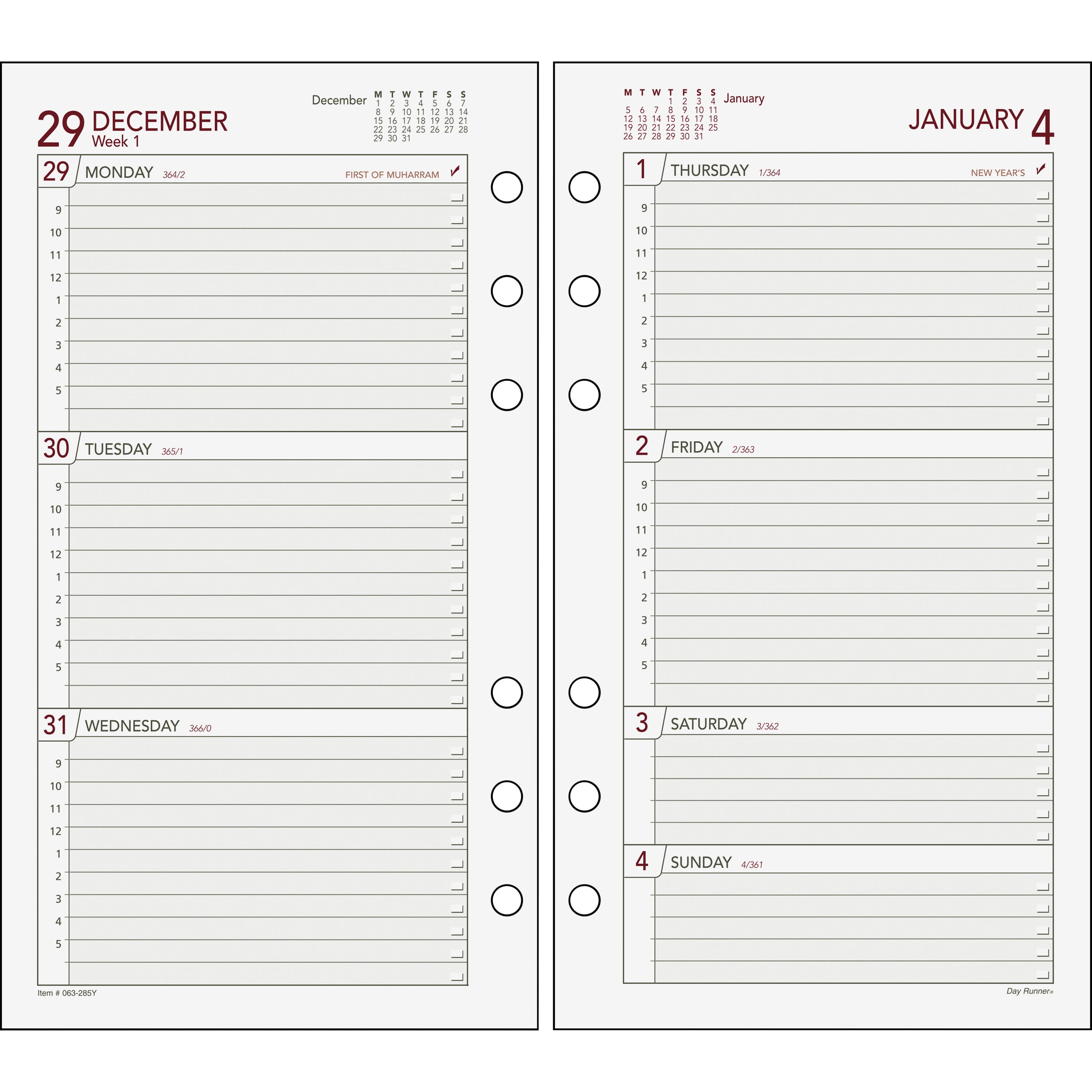 Day Runner 2PPW Weekly Planner Refill Pages Walmart Day Runner 2PPW Weekly Planner Refill Pages Walmart