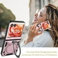 thumbnail image 4 of Dteck Case for Motorola Razr 2024,Shockproof Ring Stand Silicone+PC Case with Front Screen Protector Military-Grade Protection Cover for Motorola Razr 2024,Pink, 4 of 6