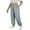 Gray, variant on Women's Plus Size Cuffed Baggy Jogger Pants with Drawstring Waist, Casual Comfortable Lounge Sweatpants with Side Pockets L-4XL
