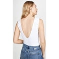 thumbnail image 3 of Free People Women's Keep It Sleek Bodysuit, White, Large, 3 of 6