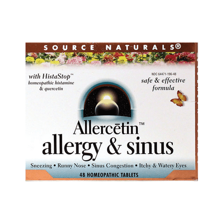 Source Naturals Allercetin Allergy & Sinus 48 (Best Natural Remedy For Allergies)