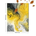 thumbnail image 3 of UXIEQU Abstract Yellow Swirl Marble Canvas Print 15.75x11.81 Inches, 3 of 8