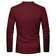 thumbnail image 3 of pstuiky Camisas de invierno de manga larga para hombre, Blusa informal de manga larga con cuello redondo y cremallera para hombre, de invierno, a la moda top de hombre l, 3 of 4