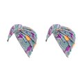 thumbnail image 3 of Jumpingount Turbantes para mujer Skullcap plisado Swirly Headcover Type4 NO4, 3 of 6