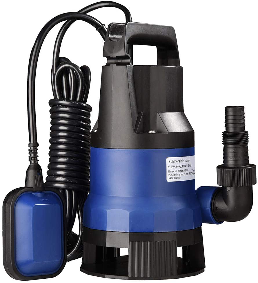 Submersible Pumpss,400W Submersible Dirty Water Pump Pool Pump Cellar Flood and Pond Pump Submersible Water Pump for Cleaning Garden Dirty Flood Water