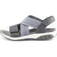 thumbnail image 3 of Women's Therafit Jessica Slingback Sandal Blue Fabric/Leather 7 MW, 3 of 4