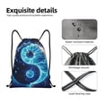 thumbnail image 4 of Lukts Blue Yin And Yang Pattern Drawstring Backpack Bag Sport Gym Sackpack,String Backpack Sport Bag Sack,Cinch Tote Gym Backpack-Small, 4 of 6