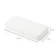 thumbnail image 2 of Paquete de 2 cajas de lápices de plástico con tapa, elegante caja organizadora de almacenamiento de suministros de oficina, 20,5*9,3*3 cm, 2 of 5