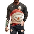 thumbnail image 2 of cllios Christmas Shirts for Men Big and Tall Ugly Christmas Graphic Tees Lightweight Stretchy Round Neck Long Sleeve T Shirts Cute Holiday Xmas Tee Tops,Mens Christmas Gifts, 2 of 5