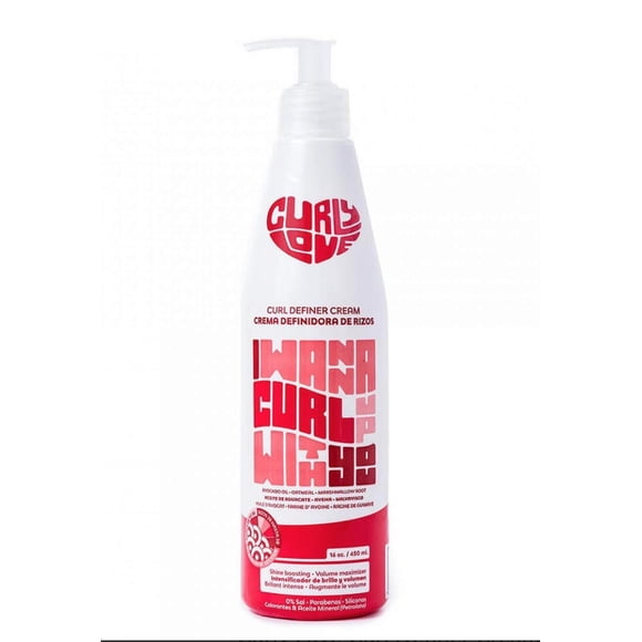 Curly Love Crema para peinar Curl Definer 16 oz (450 ml) - Para rizos más definidos, hidratados y brillantes