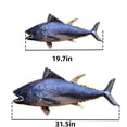 thumbnail image 3 of Huge Simulation Bluefin Tuna Plush Toys Stuffed Soft Plush Pillow Fish Toys Creative Decor, 3 of 9