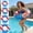 A, variant on Txlpkdyx Flag Swim Ring,Extra-Thick Anti-Roll Inflatable Pool Float with Handles,Swimming Aid for 4th of July,Summer Pool Party