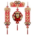 thumbnail image 2 of BLESIYA Spring Festival Couplets Chinese New Year Decorations for Wall Door New Year C, 2 of 7
