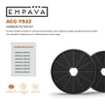 thumbnail image 3 of Empava 1 Set of 2 Charcoal Filters for Range Hood Model# 30RH03, 36RH04, 30RH05, 30RH06, 30RH07, 36RH09, 36RH10, 3 of 7