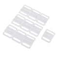 thumbnail image 5 of 20 Pairs white and and andandand Clear Clips Snap Tie Hook Bra Strap Buckle, 5 of 10