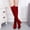 Wine, variant on BONIXOOM Winter Boots For Women High Heel Rubber Slip-On Knee-High Winter Wine