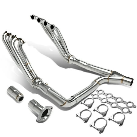 For 2007 to 2013 Chevy Silverado / GMC Sierra GMT900 2 -PC 8 -2 -1 Stainless Steel Exhaust Header / Manifold + Y -Pipe 10 11