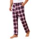 thumbnail image 4 of Pantalones de dormir para hombres INSPIRE CHIC con cintura elástica y cordón, pantalones de pijama informales de cuadros, 30 Rojo, 4 of 6