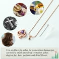 thumbnail image 5 of Cremation Jewelry Heart Urn Necklace for Women Birthstone Memorial Jewelry Pendant for Ashes for Human Pet, 5 of 5