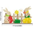 thumbnail image 4 of Easter Table Decorations Easter Bunny Wooden Signs for Home Decor Easter Party Decorations for Tiered Tray Tabletop Shelf Mantel Party Outdoor Indoor (E), 4 of 4