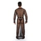 thumbnail image 5 of Bata de baño larga tipo kimono de estilo japonés con lunares y encaje sedoso para hombre, hasta el suelo, con abertura transparente y tangas, 5 of 5