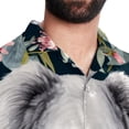 thumbnail image 5 of Koala Men's Short Sleeve Poplin Shirt, Casual Button Down Shirts, Printed Summer Beach Shirt, Unisex Casual Button Down Top, 5 of 6