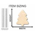 thumbnail image 2 of Unfinished Wood Simple Christmas Tree Shape - Craft - up to 46" DIY 4" / 1/2", 2 of 5