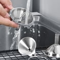 thumbnail image 4 of Visland 3Pcs/Set Funnels Food Grade High Temperature Resistance Stainless Steel Transferring Essential Oil Funnel Set Kitchen Accessories, 4 of 7