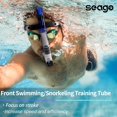 thumbnail image 2 of Seago Swim Snorkel para natación de regazo, parte superior seca, snorkel para nadador frontal para adultos y jóvenes, equipo de snorkel, equipo de entrenamiento de natación en piscina y aguas abiertas, 2 of 5