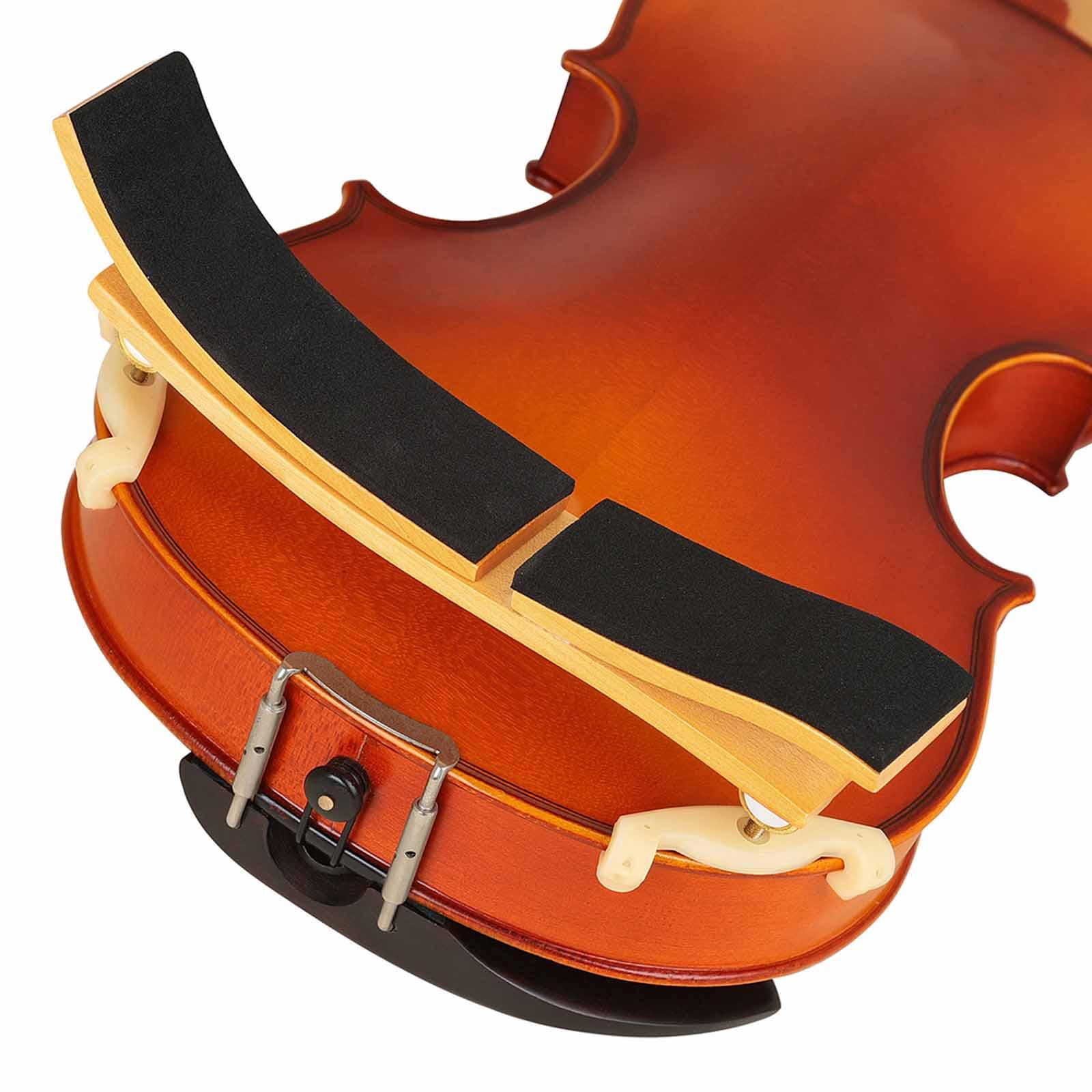 Violin Shoulder Rest Support Adjustable Height Wood EVA Silicone Comfort for Beginner Student Musician Playing