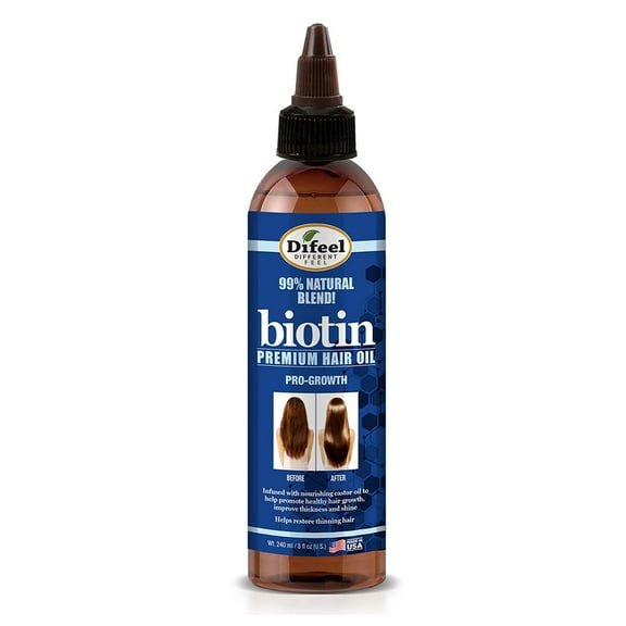 Difeel Biotin Progrowth Premium Hair Oil 8 oz.