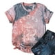 thumbnail image 5 of Blusa Informal Elegante Para Mujer, Camiseta Divertida Y Bonita de Manga Corta Con Teñido Anudado, Regalo Odeerbi ODB163159, 5 of 6