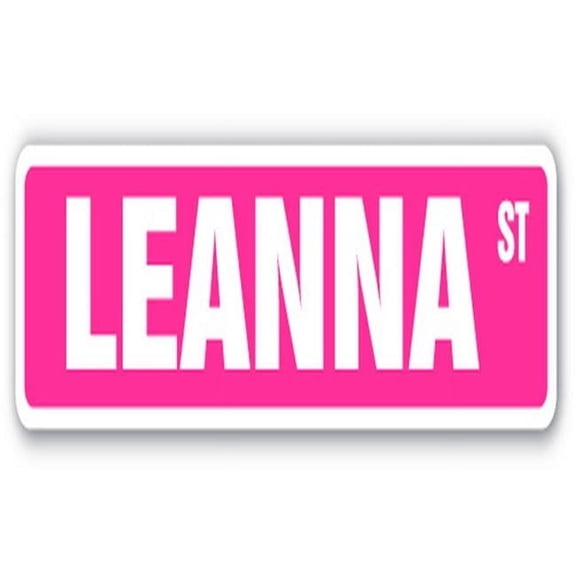 18 in. Leanna Street Childrens Name Room Sign