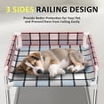 thumbnail image 4 of Bedside Window Pet Cat Bed - Dog Bed with Guardrail Extension Attached to Human Bed Height Elevated Dogs Cats Window Perch Bedside Dog Cot Sleeper Hammock Furniture Pet Beds (20'' x 20'' x 24''), 4 of 7