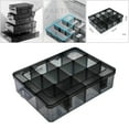 thumbnail image 4 of Plastic Screws Storage Box Multi-grid Hardware Box Storage 12 jewelry organizer containers Storage GrIds L, 4 of 9