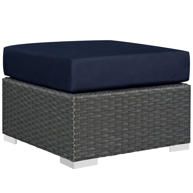 Modway Sojourn Ensemble Sectionnel de Patio Extérieur 5 Pcs Sunbrella? en Canvas Navy