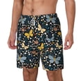 thumbnail image 2 of Balery Flowers Butterfly Mens Swim Trunks Swim Shorts for Men Quick Dry Inseam Beach Shorts with Compression Liner Pocket-Large, 2 of 9
